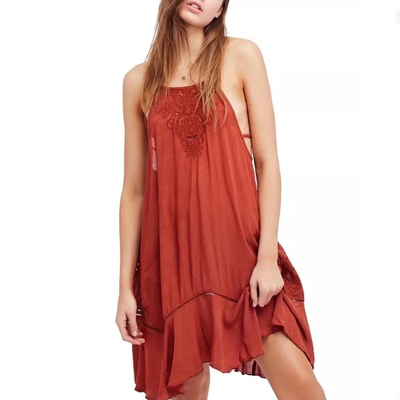 Free People Heat Wave Tunic Dress in‎ Terracotta Size XS - Picture 4 of 14